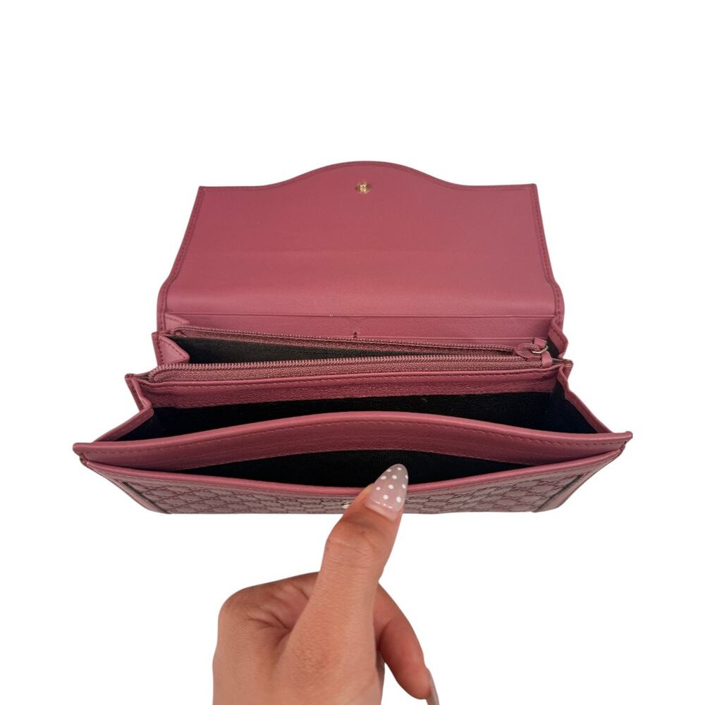 Gucci Microguccissima Embossed Leather Continental Wallet Pink Women's OS - Picture 6 of 11